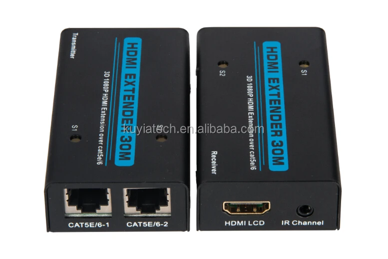KUYIA HDMI Extender over Dual cat5e/6(30M) Full HD 1080P