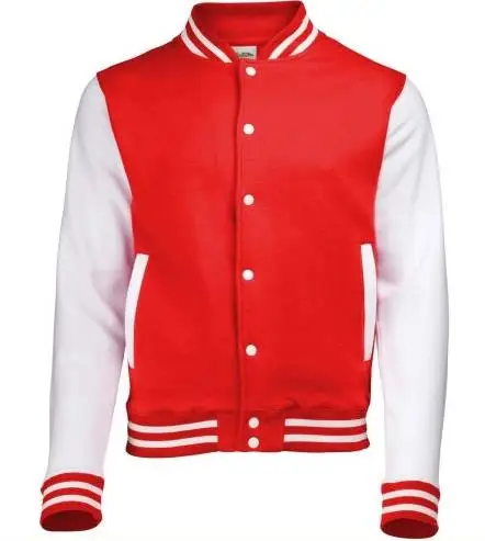 Custom Quality Plain Wool Baseball Varsity Jackets with Leather Sleeves