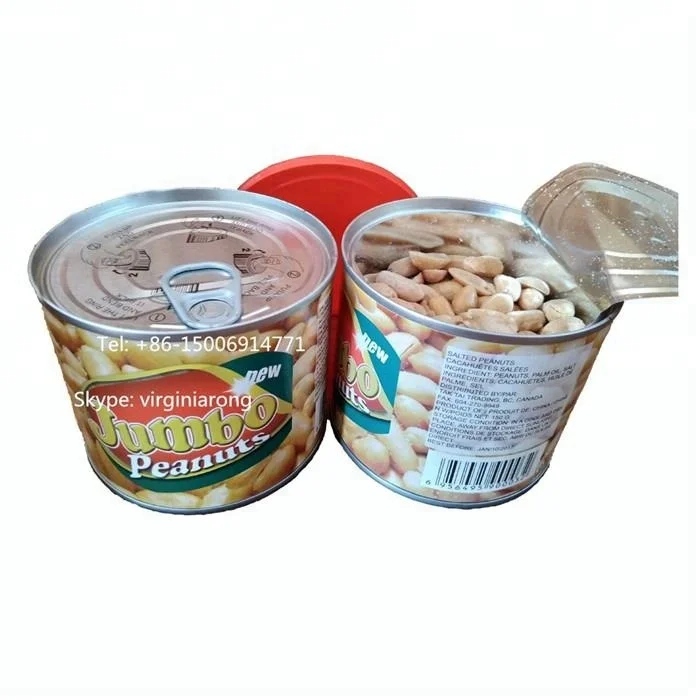 Wholesale Bottom Price Roasted & Salted Peanut Kernels 150g in tins