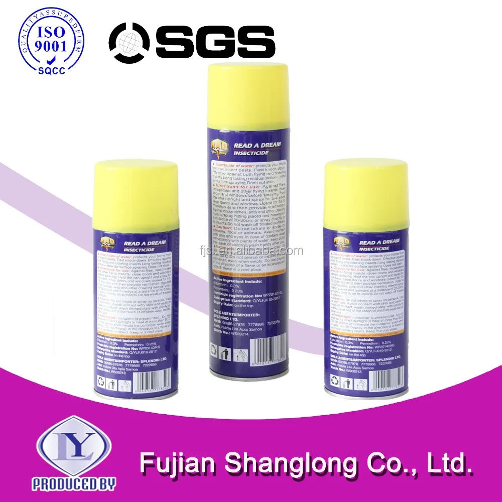 
Insecticide Spray Mosquito Insecticide Cockroaches for Pest Control Aerosol Insecticide Pesticide Eco-friendly 