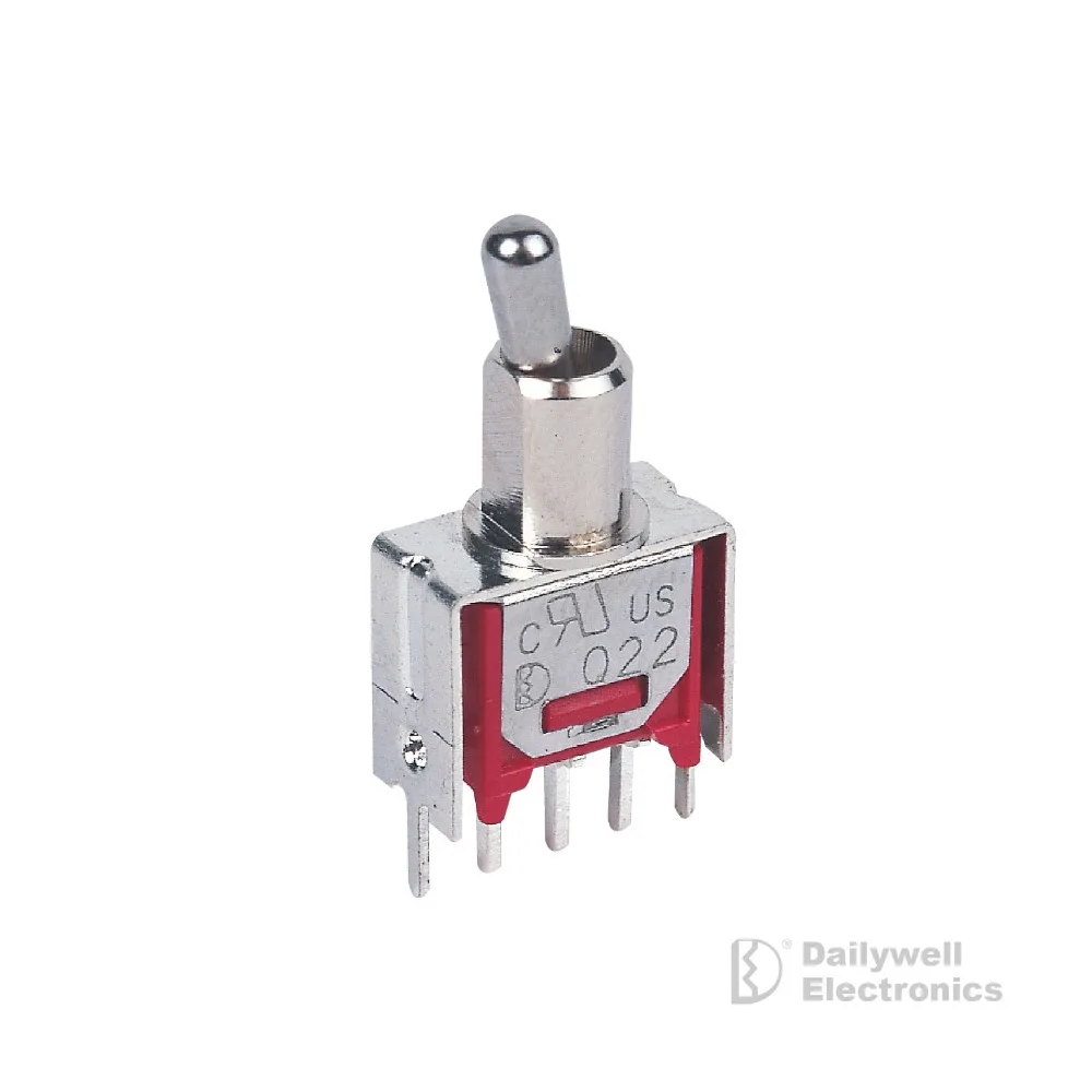 Stainless steel DPDT 2M series M6 M7 industrial sub-miniature toggle switch