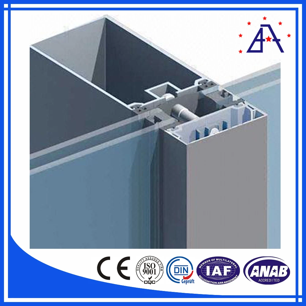 Aluminum Curtain Wall Aluminum Extrusion Curtain Wall Profile
