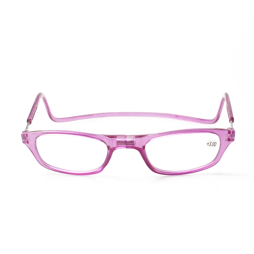 Wholesale hang neck women clic magnetic reading glasses