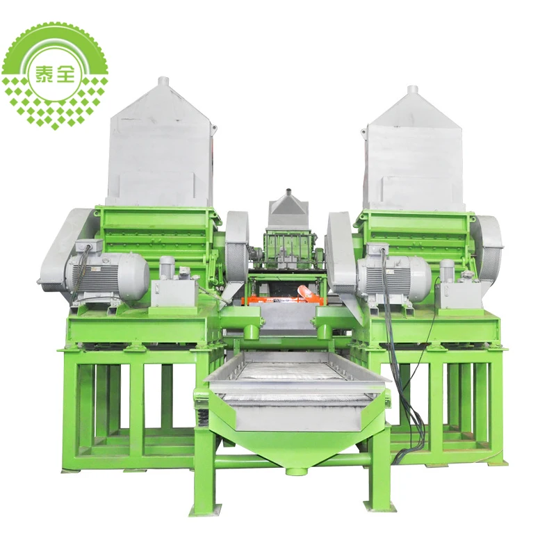 Double shaft shredder Crumb Rubber Line Made Pyrolysis Scrap Plastic and Tyre Derive Fuel for Oil Boiler tires shredders