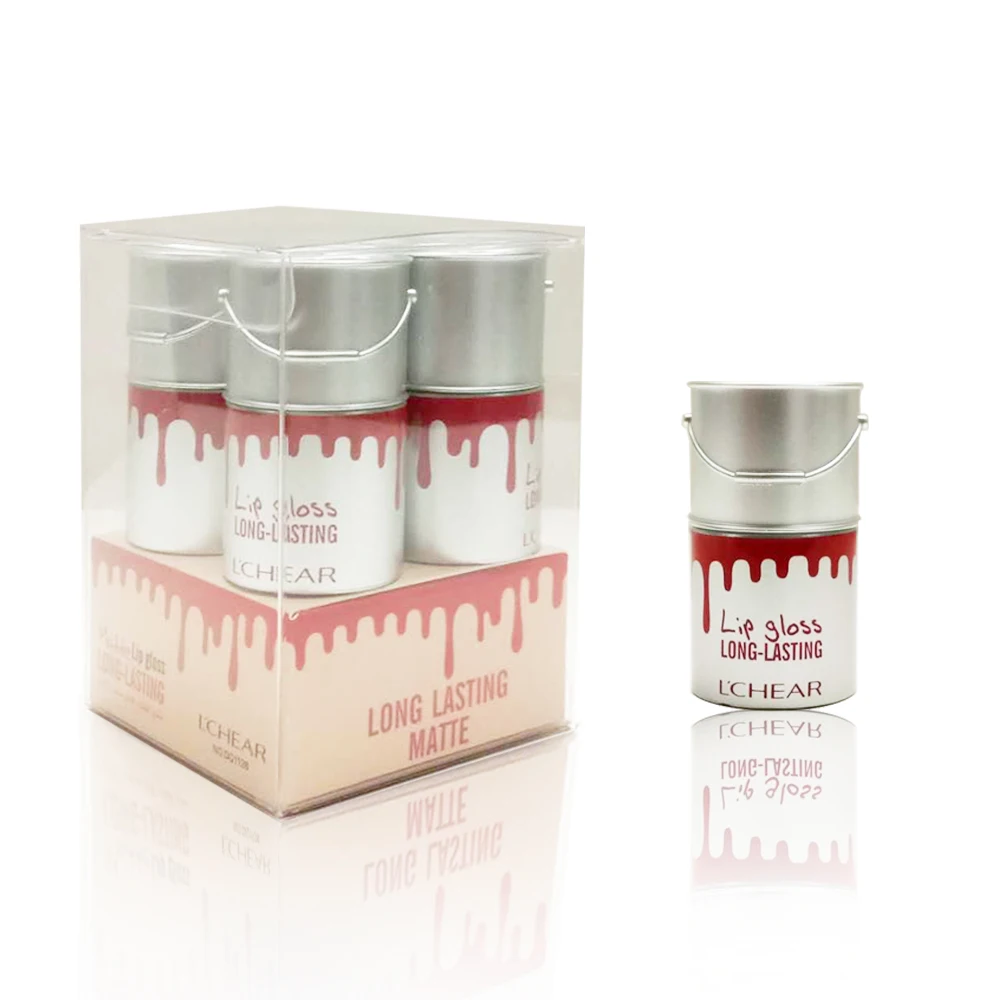 
 Оптовая продажа, косметика LCHEAR 12 видов цветов, матовый блеск для губ, сделайте свой собственный блеск для губ, водонепроницаемый блеск для губ DQ1128  