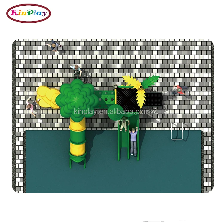 KINPLAY brand kids plastic playground slide material slide and swing set playground best quality outdoor playground slide
