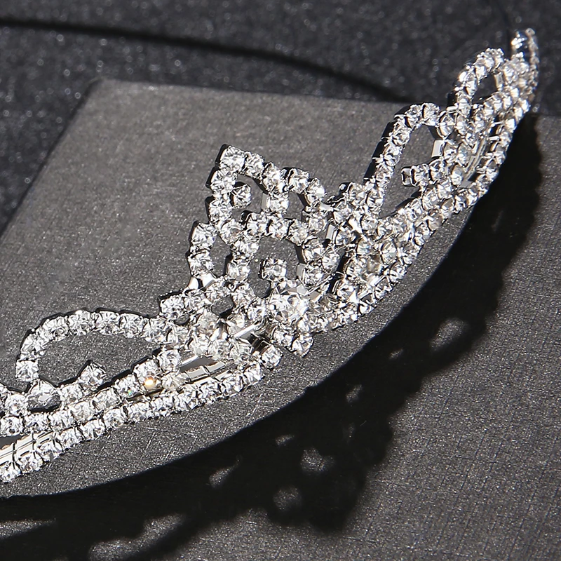 Rhinestone Princess Tiara Miss World Crown Accessories Jewelry