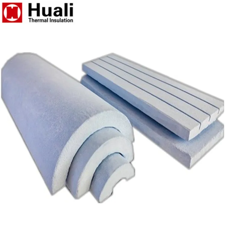 Perlite Supplier ASTM C610 Asbestos Free Inorganic Rigid Insulation Expanded Perlite Pipe Cover Fireproof Insulation Board White