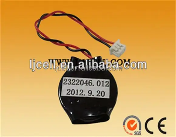 3V Lithium Button Battery Coin Cell CR2450 LIR2450 Battery with Solder Wire Cable & Connector Retainer JST Plug Terminal
