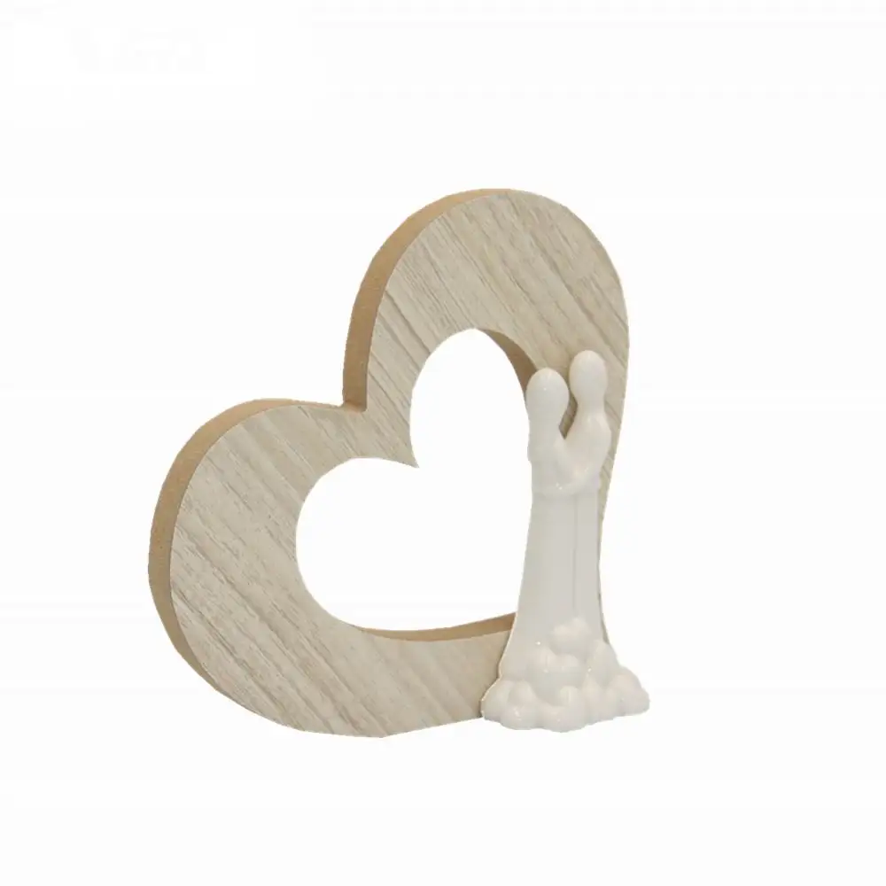 Ceramic home decoration porcelain Anniversary gift MDF twin women heart vivid gifts wedding gift
