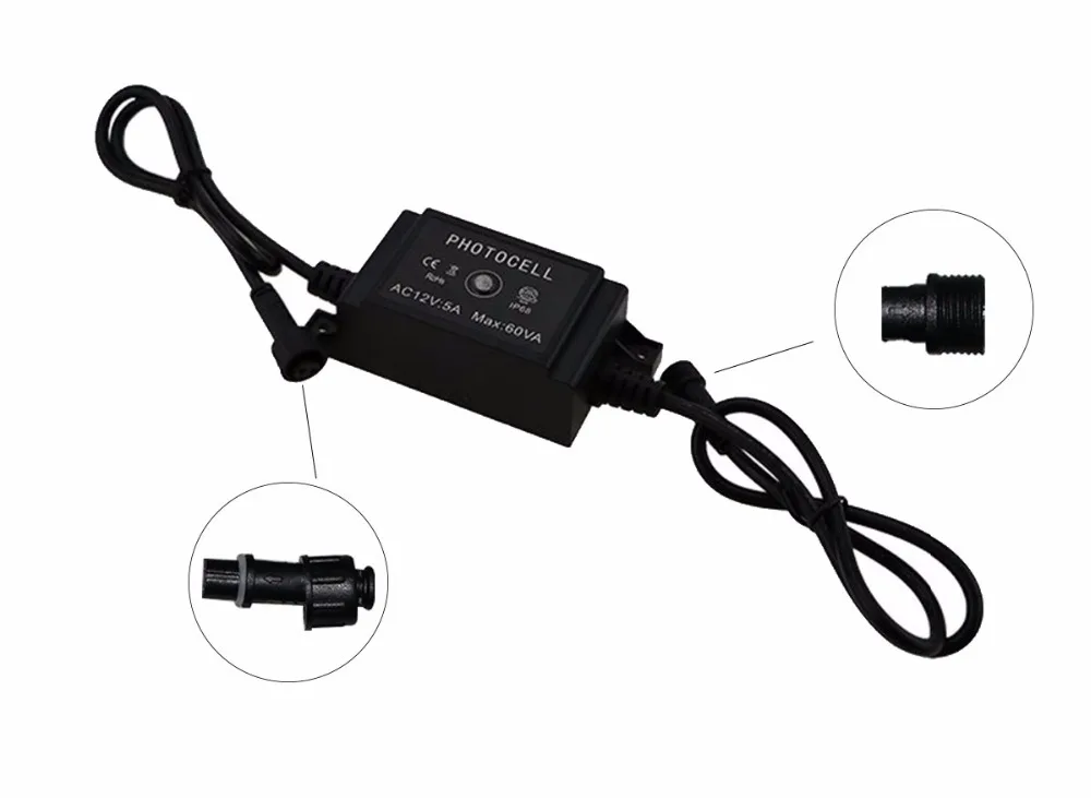 Adjustable photocell suitable for outdoor LED inground lighting fixture