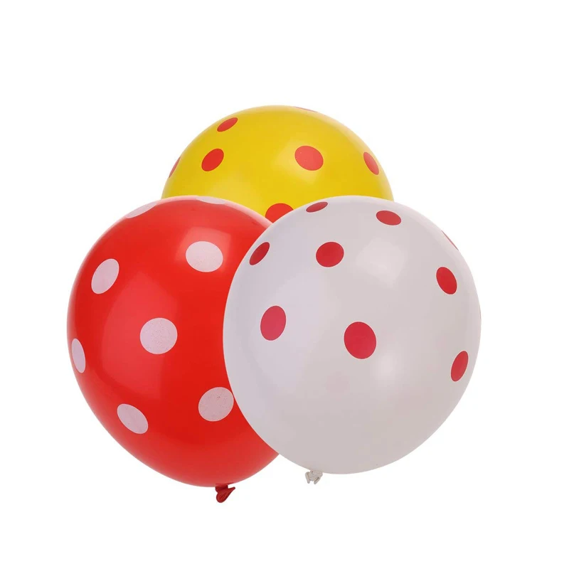 
12 Polka Dot Balloons Bright Festive Colors Assorted Colors 