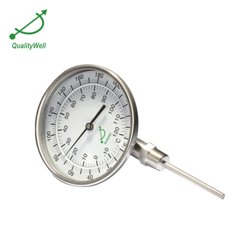 Cheap Temperature Sensor Stem Type Industrial Use Bimetal Thermometer