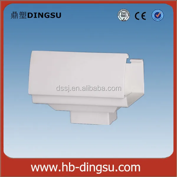 PVC Rainwater Gutters Large Plastic Trough in 7 Inches