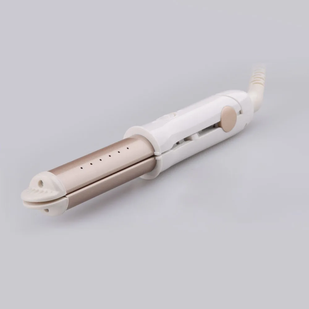 professional salon color ceramic coating tong 360 degree swivel cord hair straightener