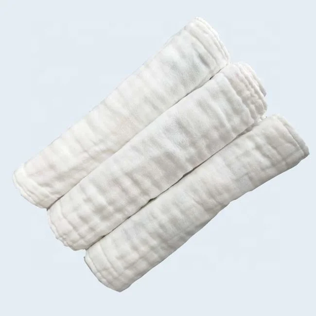 washable soft baby Cotton muslin diapers