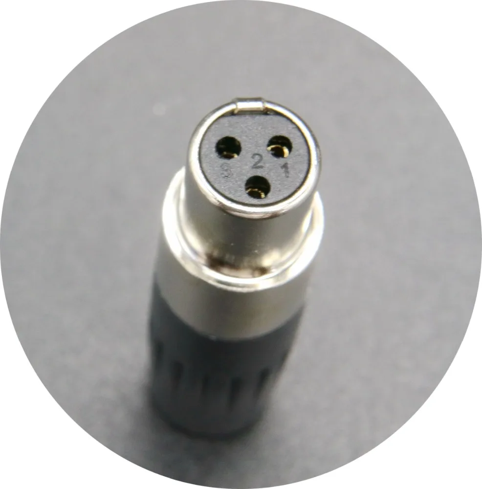 jinsanhu high quality golden mini 3 pin female xlr connector