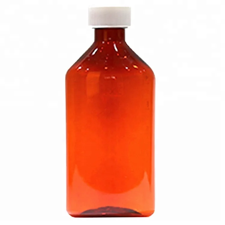 16oz Oval Child Resistant Caps Plastic Liquid Bottles
