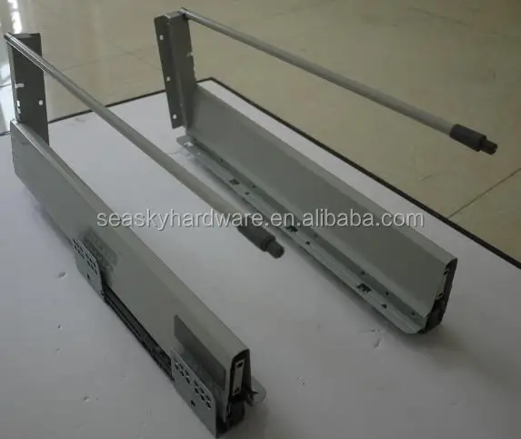 Double Wall Drawer Slide Soft Close Metal Box Tandem Box Drawer Slide