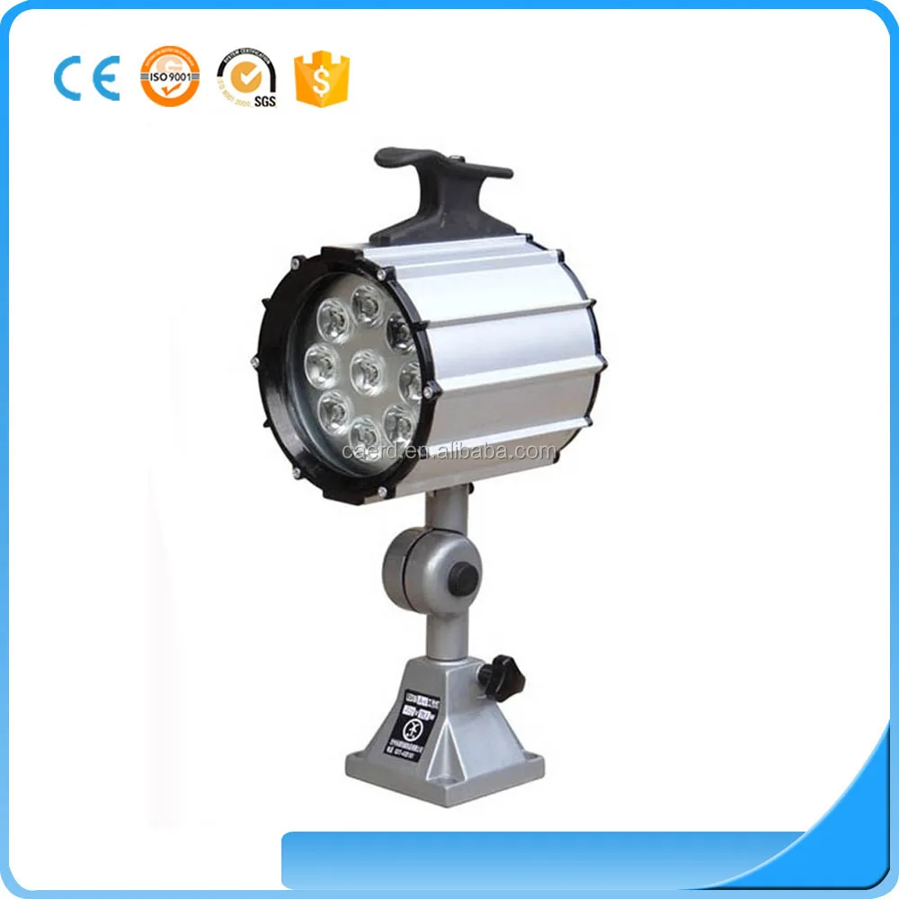 Светильник для станка, водонепроницаемый, с гусиной шеей, Светодиодная рабочая лампа для станка с ЧПУ