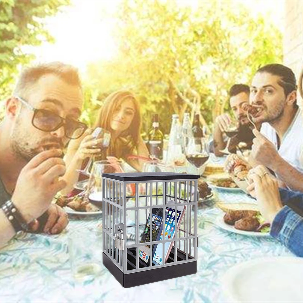 European Patented cell Phone Jail  lock up family time Phones Prison Safe Smartphone Stand Holders Classroom Storage Gadget