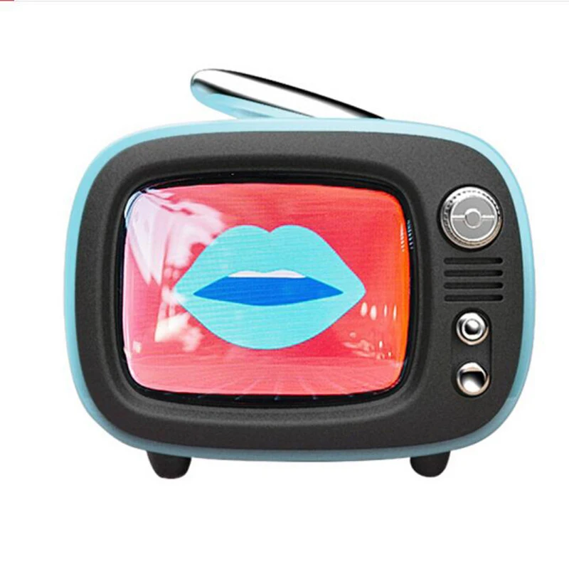 Retro mini TV speaker portable alarm clock Good audio SoundBox Wireless Audio Receiver speaker