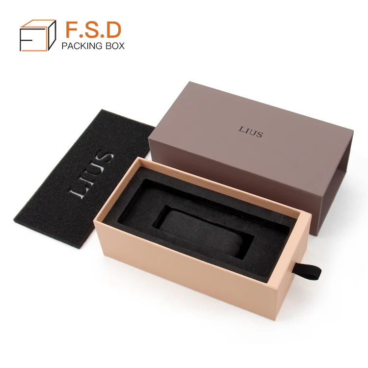 FSD  new design custom logo luxury branded EVA insert craft gift paper watch packaging box