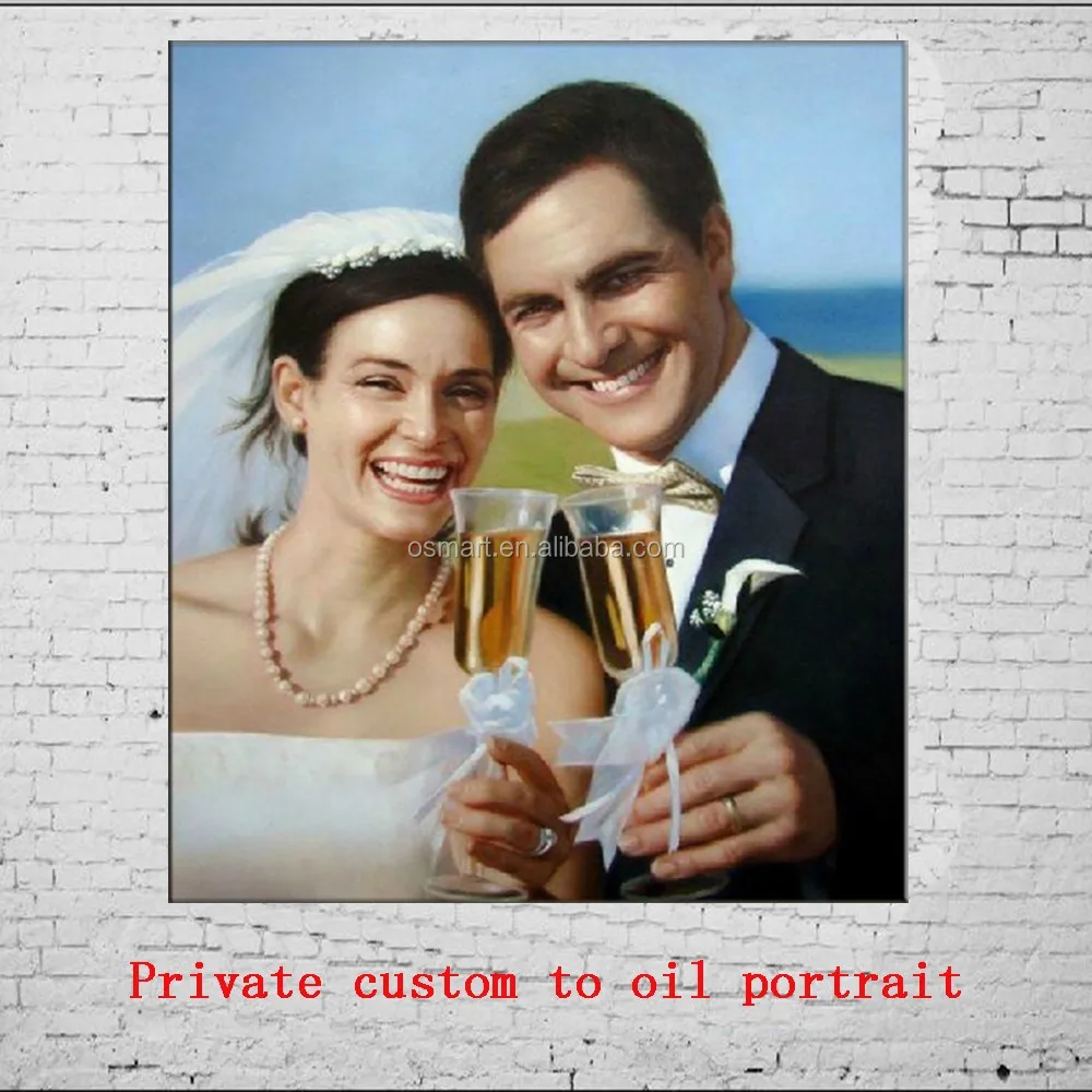 100% Handmade Private Custom To Oil Portrait Oil Painting on Canvas Any Picture Can be Painting Art for Decor