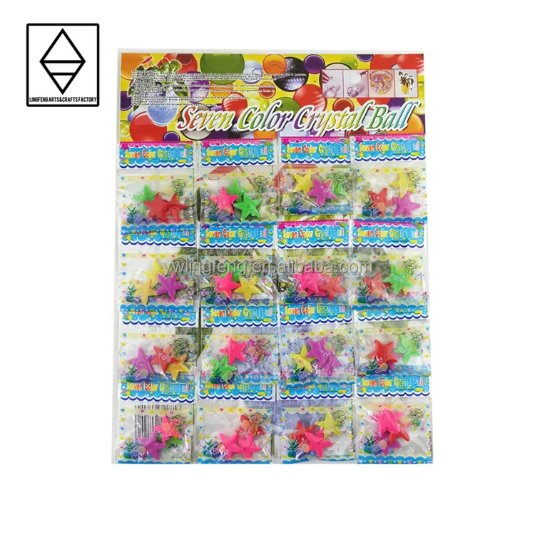 LF-161-16 linkfun wholesale 2cm*2cm EVA five-pointed star funny kids toy of water growing decoration