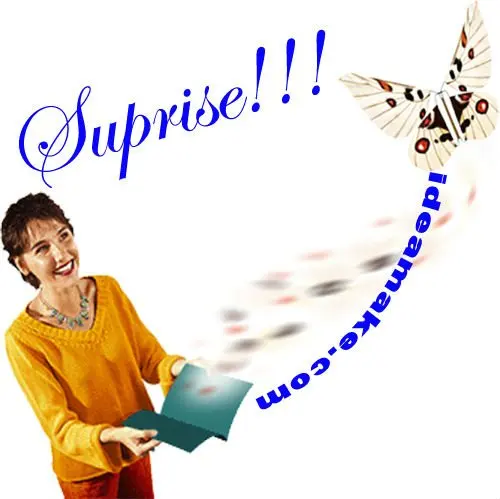 Magic Color Butterfly flies from cards,letters,books,gifts and flowers