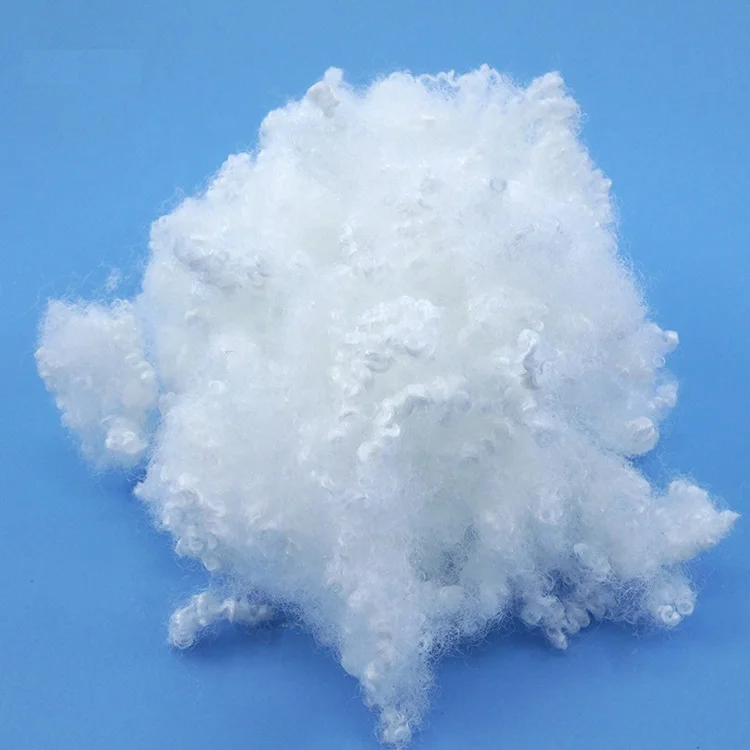 7d 64mm siliconized polyester staple fibre for filling pillow and quilt