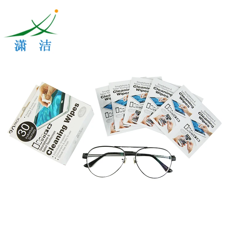 
Factory Provide Directly Single smart phone Sunglass Wipes 