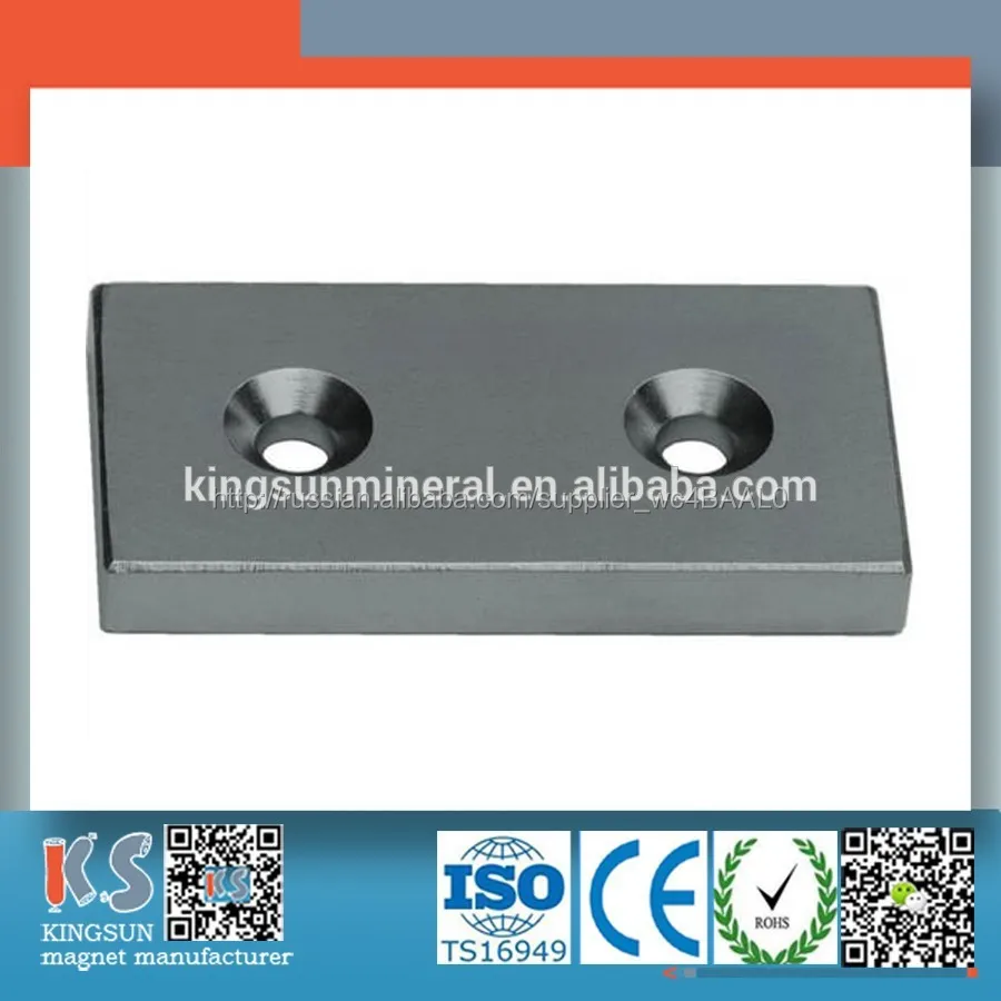 Горячая распродажа редкоземельных магнитов с потайной отверстие