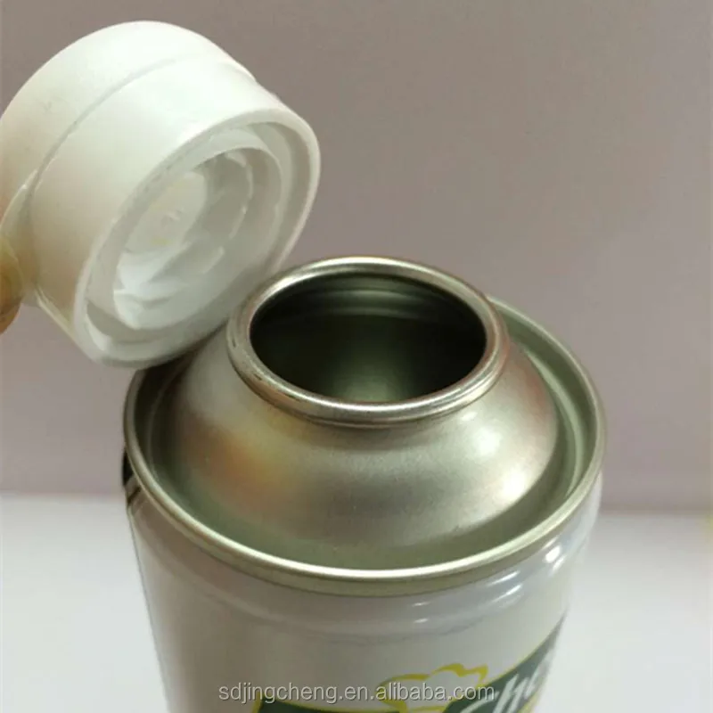 
1 Liter aerosol can with plastic caps coconut oil aerosol spray can with plastic caps 