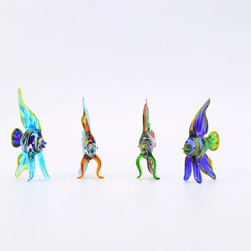 
new design home craft decor blown glass figurines hotel decoration 