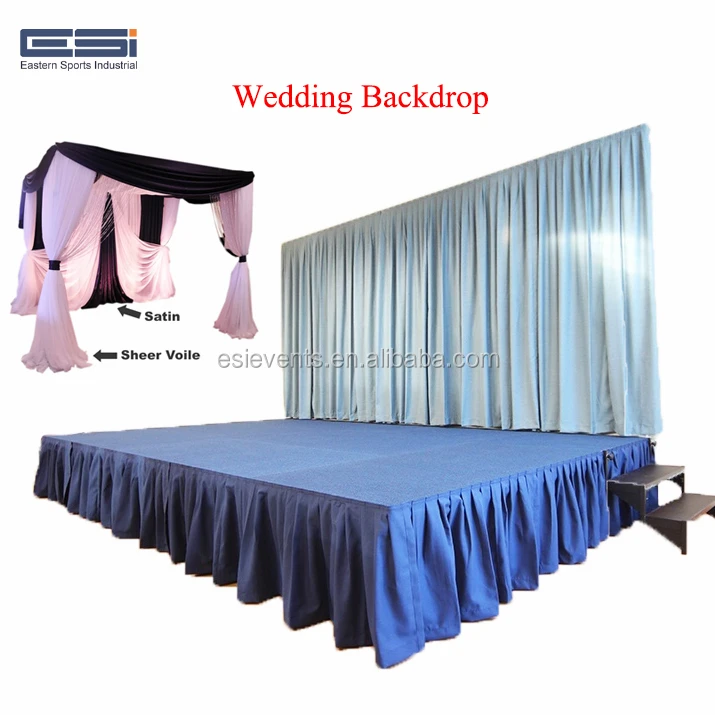 ESI factory Wholesale pipe and drape wedding backdrop stand for wedding