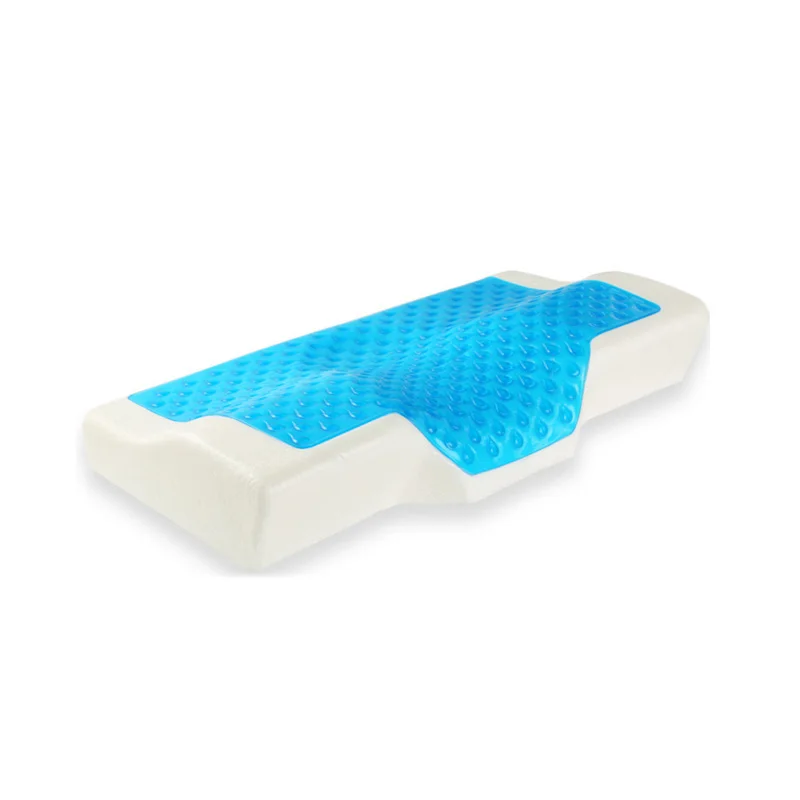 
Summer cooling couch cushion blue gel memory foam pillow 
