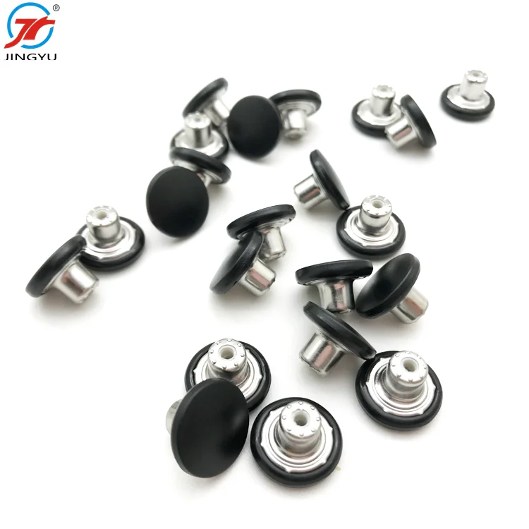 Wholesales Custom Garment Accessories Metal Different Types Of  Plastic Cap Metal Shank Jeans Button