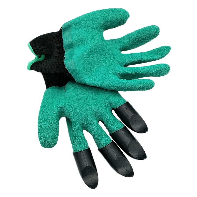 China High Quality Safety Hand Claws Gloves Waterproof Digging And Planting Garden Latex Gloves