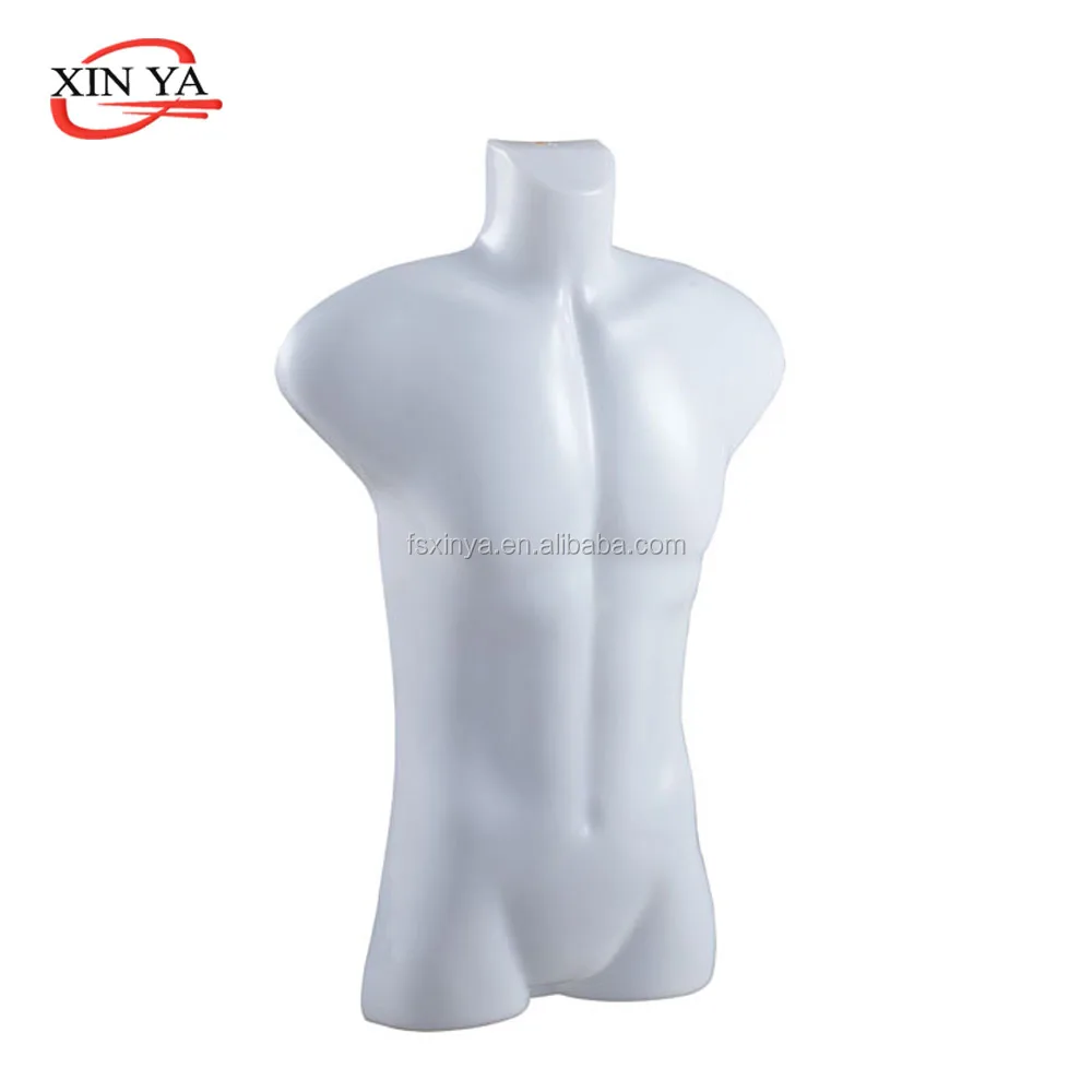 Male Plastic Hanging Mannequin / Body Form/Dress Form Display With Metal Hook(861- Frost White)