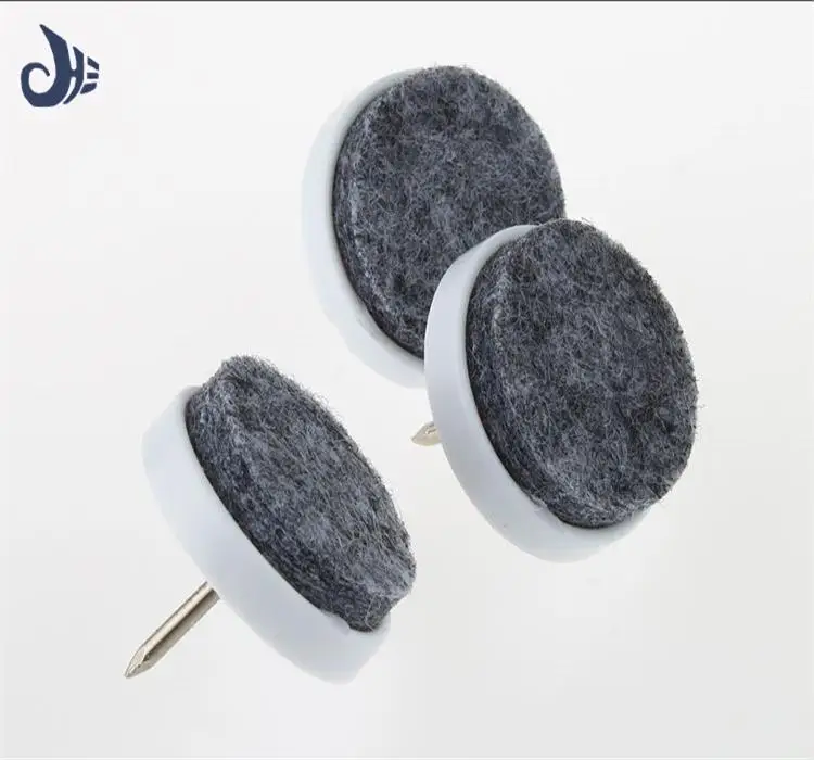 
OEM foot nail felt furniture feet pads furniture glide felt pad with nail 