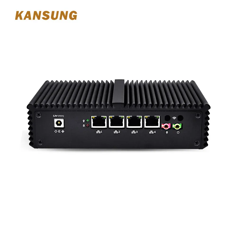 Мини ПК игровые настольные компьютеры Core i7 брандмауэр безвентиляторный 4 Ethernet RS-232 мини itx компьютер