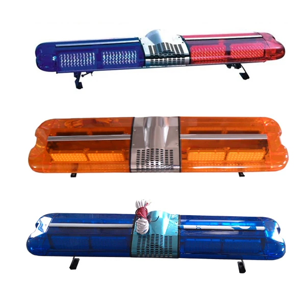 Amber Warning Led Light Bars Strobe LED Lightbar with Siren Speaker