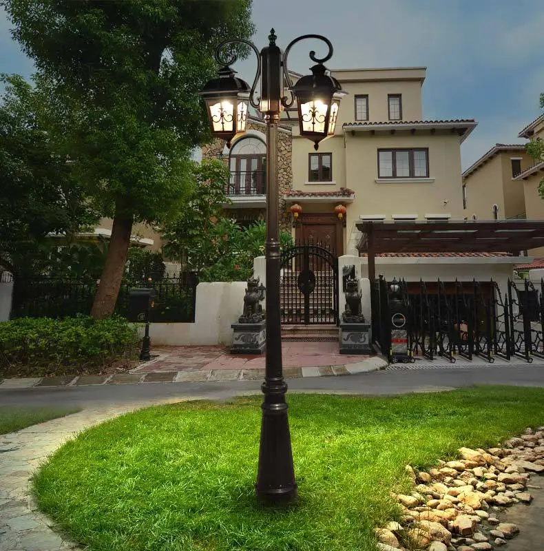 Fast Design garden light metal pole outdoor OEM Factory Price