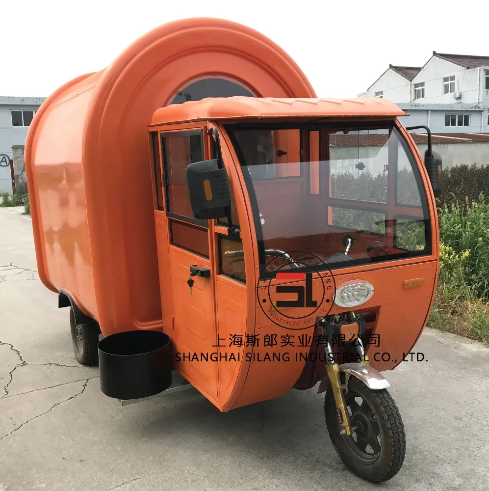Electric tricycle food cart vending mobile food cart/Hot dog vending truck for ice cream