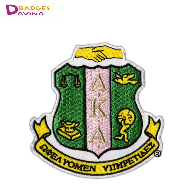 
Factory Discount custom AKA patches no minimum New Embroidery Aka Patch clothing labels 