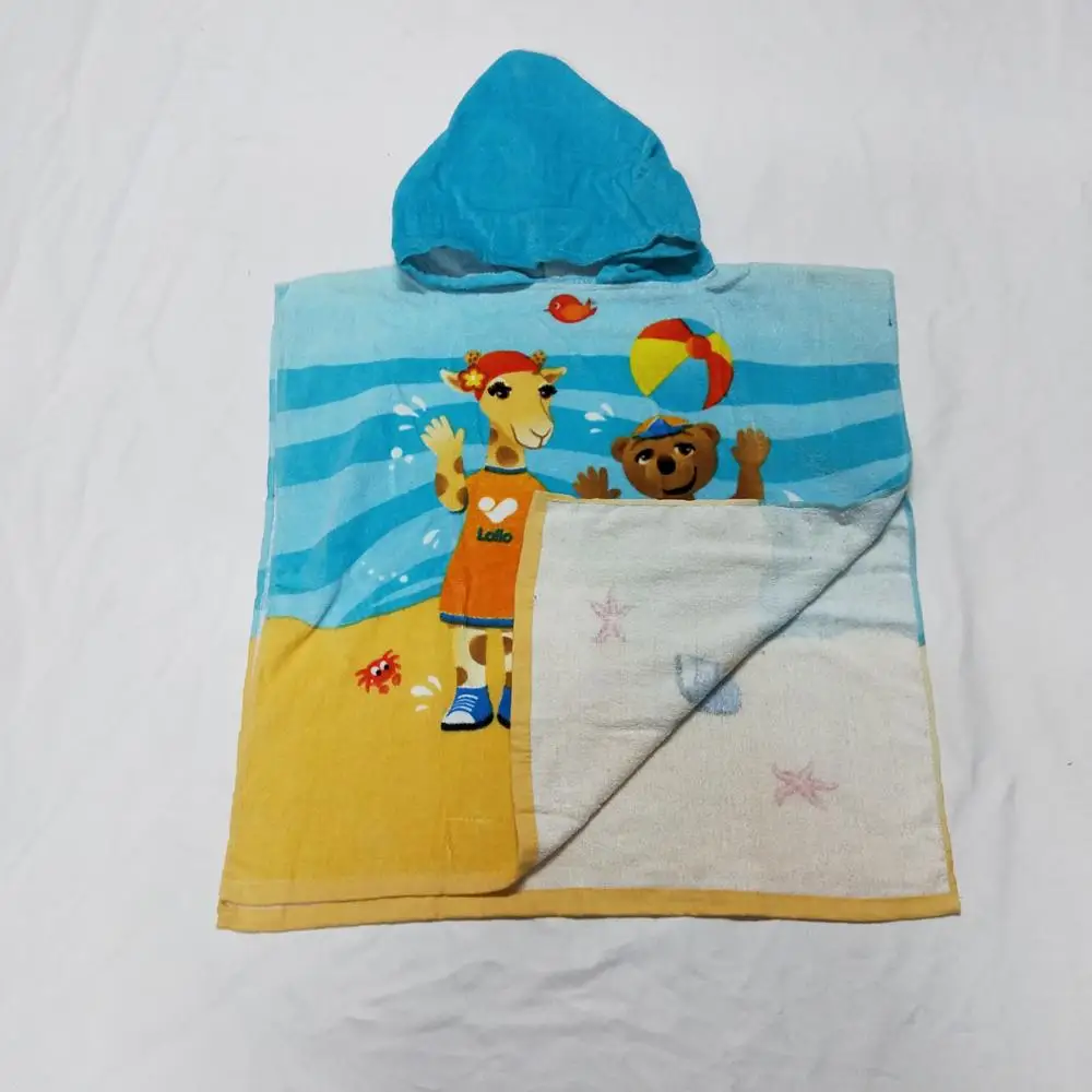 Lovely Animal Baby Hooded Kids Towel Poncho ,Hood Baby Bath Towel