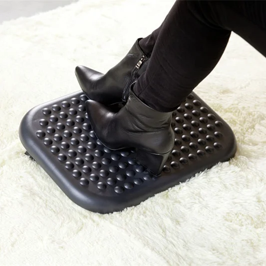 Cixi Dujia Ergonomic design plastic black adjustable foot rest
