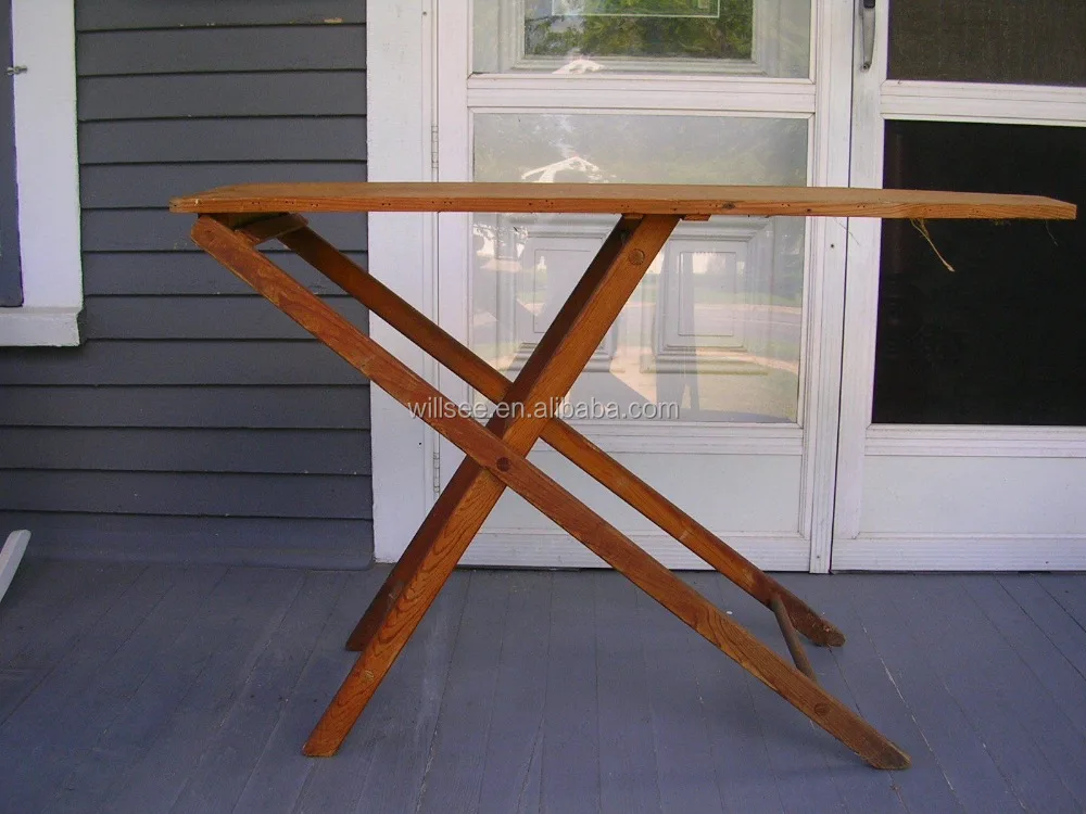 HE-6002,Antique Vintage Folding Solid Wood Ironing Board With Cheapest Price or Iron Board