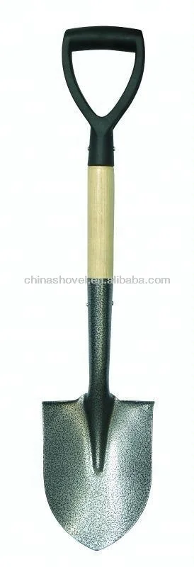 Mini shovel with wooden handle